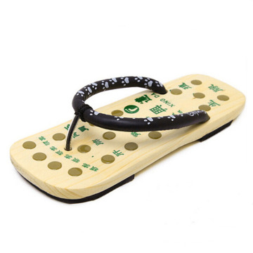 Holz japan Fuß Pantoffel Akupunkt-Massagegerät